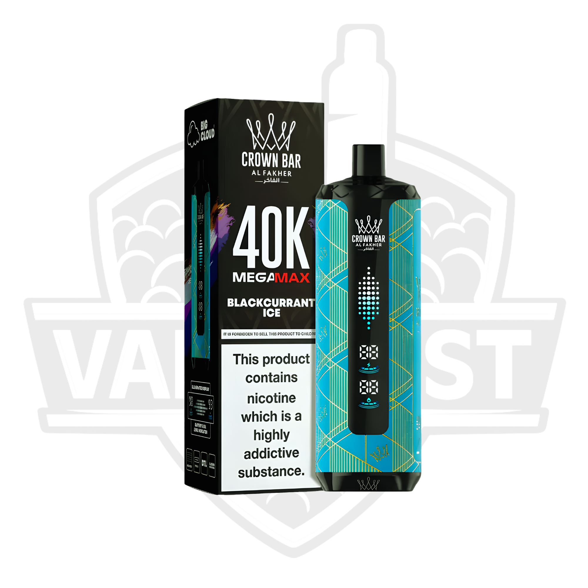 AL Fakher Mega Max 40K Puffs Disposable Vape – Blackcurrant Ice