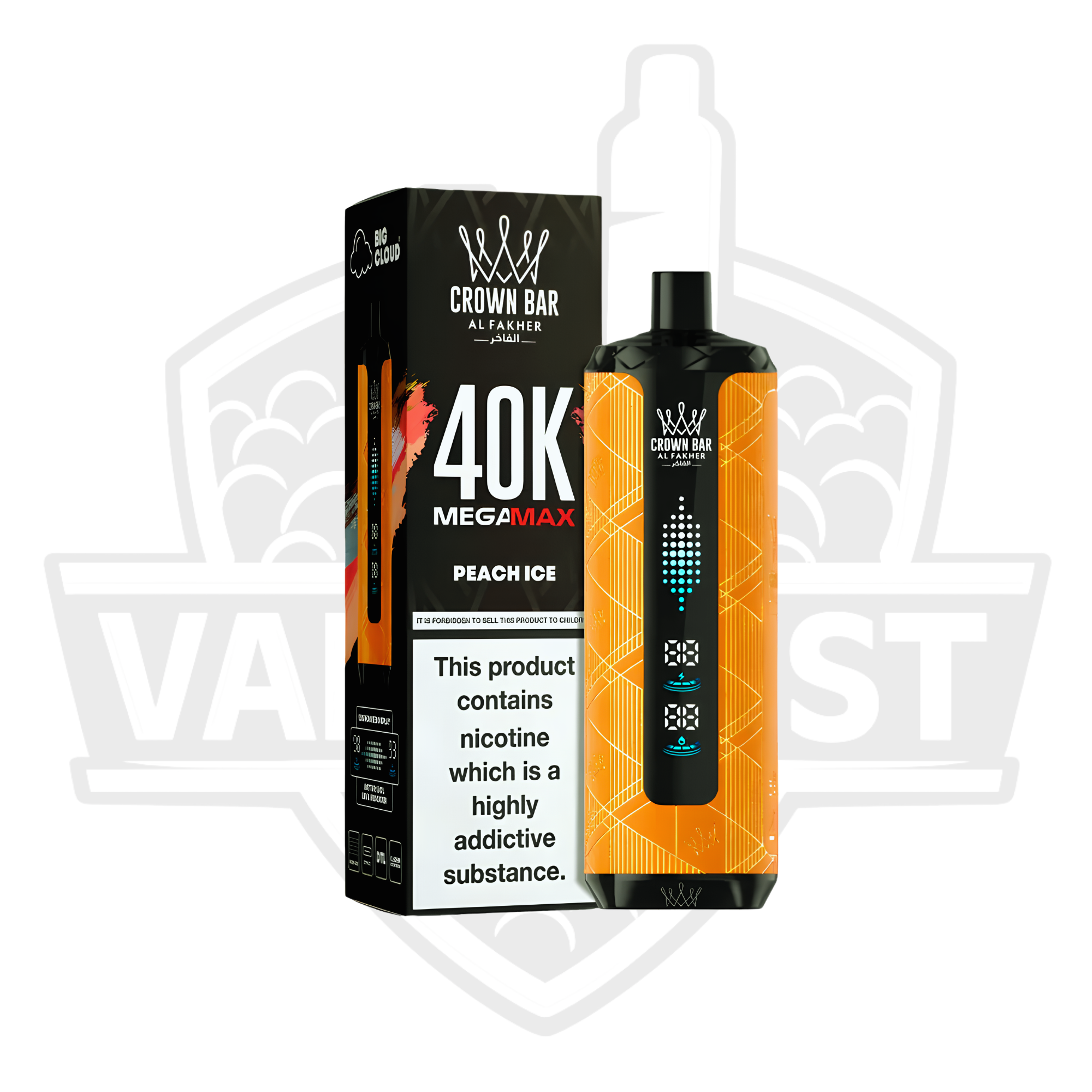 AL Fakher Mega Max 40K Puffs Disposable Vape – Peach Ice