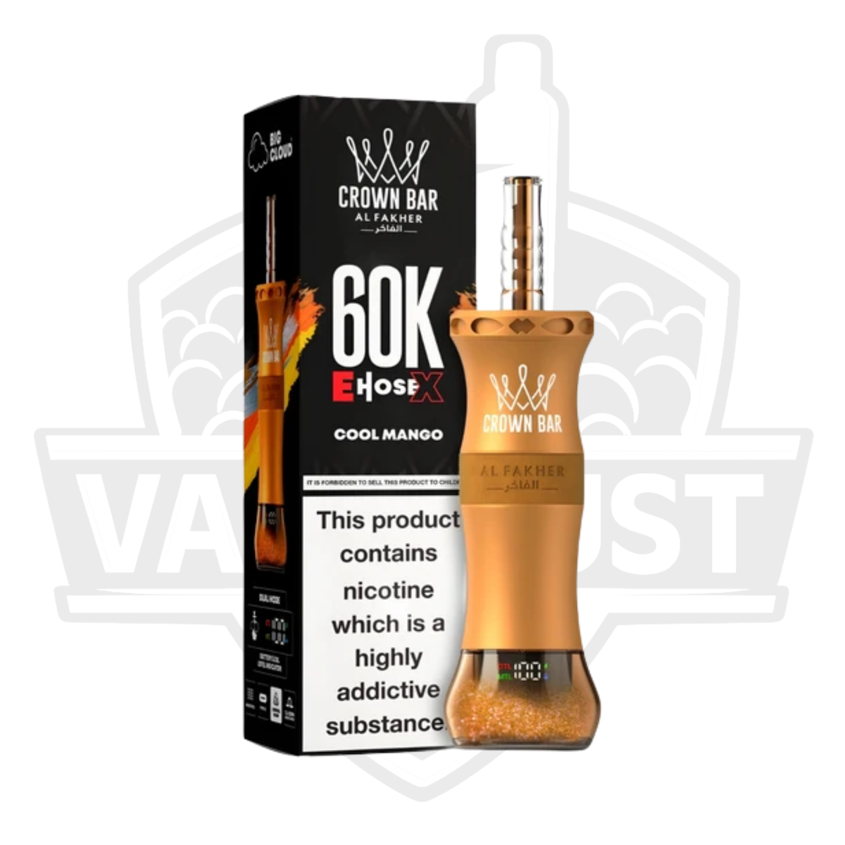 Al Fakher Crown Bar 60K Puffs Disposable Vape – Cool Mango