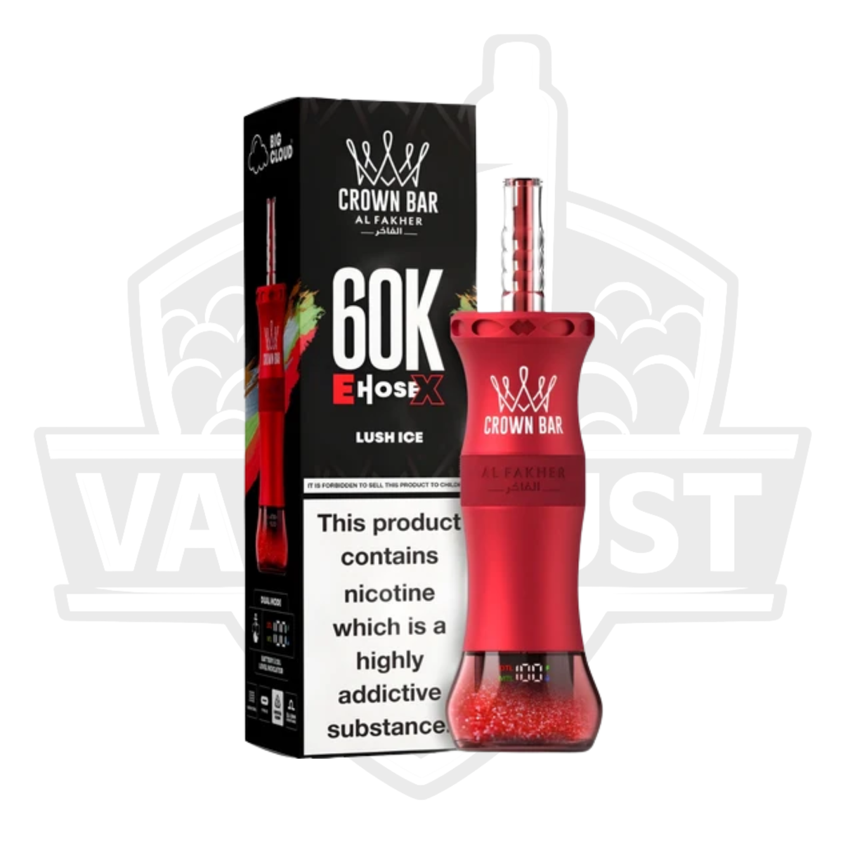 Al Fakher Crown Bar 60K Puffs Disposable Vape – Lush Ice
