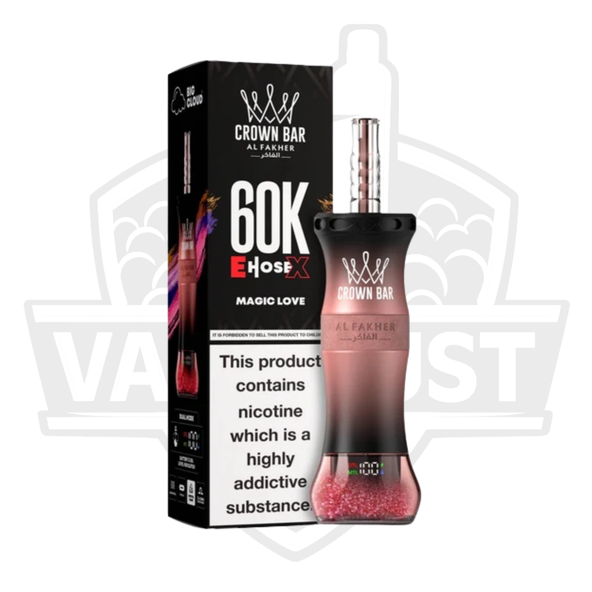 Al Fakher Crown Bar 60K Puffs Disposable Vape - Magic Love