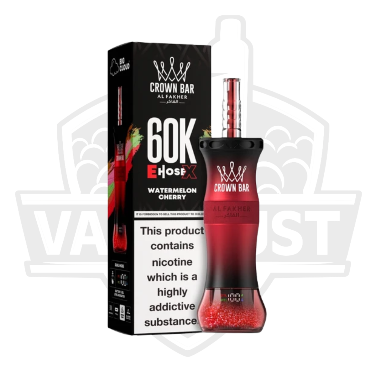 Al Fakher Crown Bar 60K Puffs Disposable Vape – Watermelon Cherry