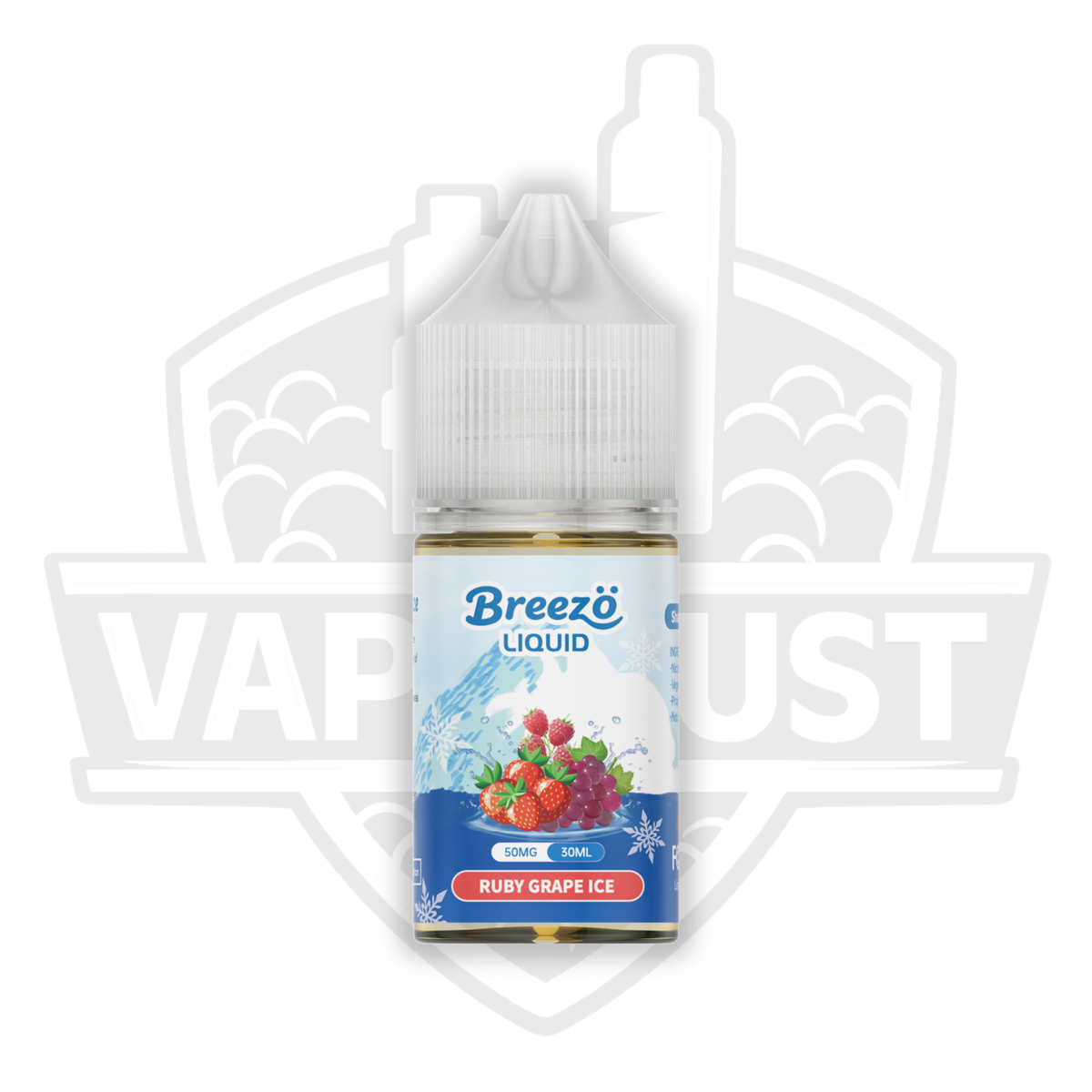 Breezo Ruby Grape Ice Salt Nic E-Liquid – 30ml