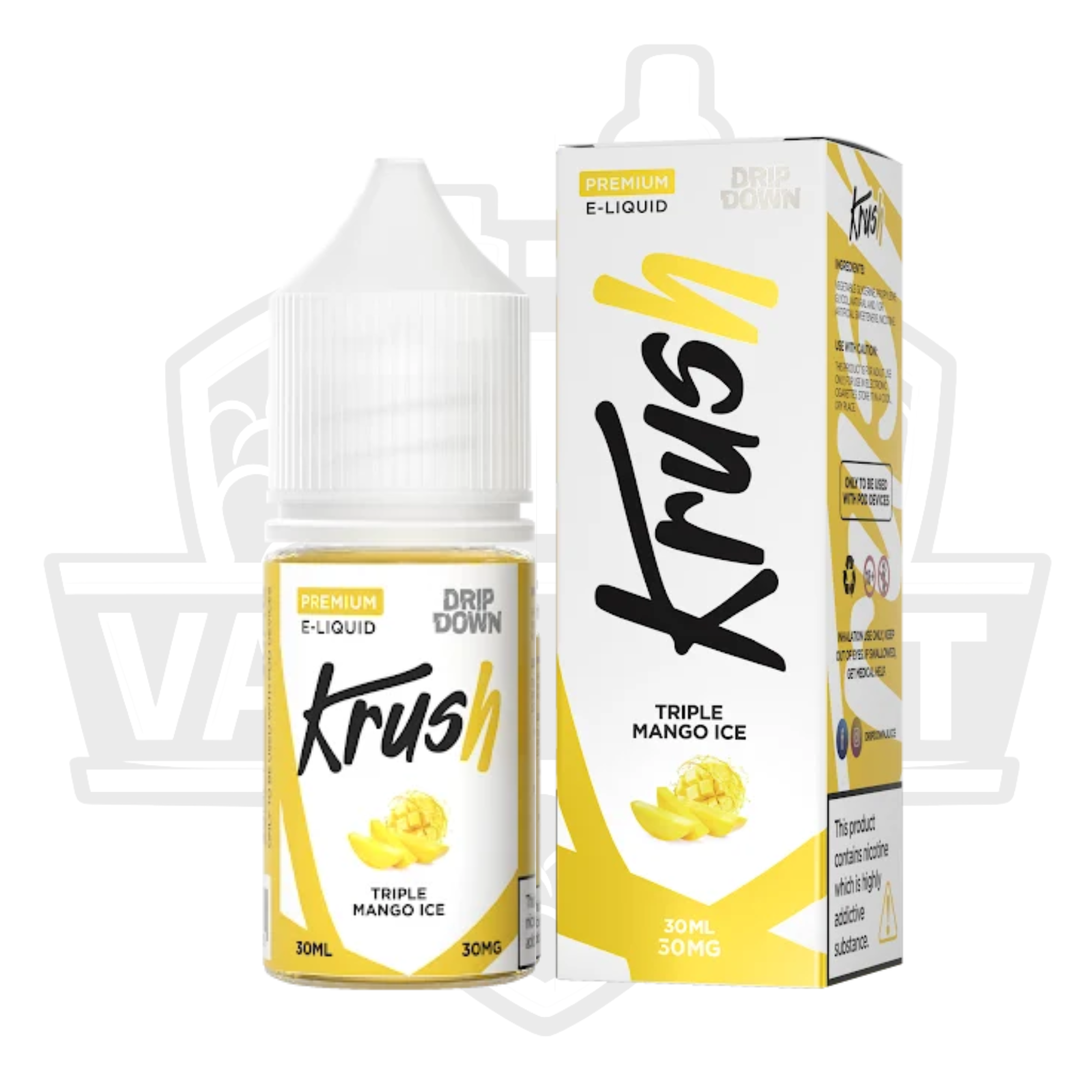 Drip Down Krush Triple Mango Ice Salt Nic E-Liquid – 30ml