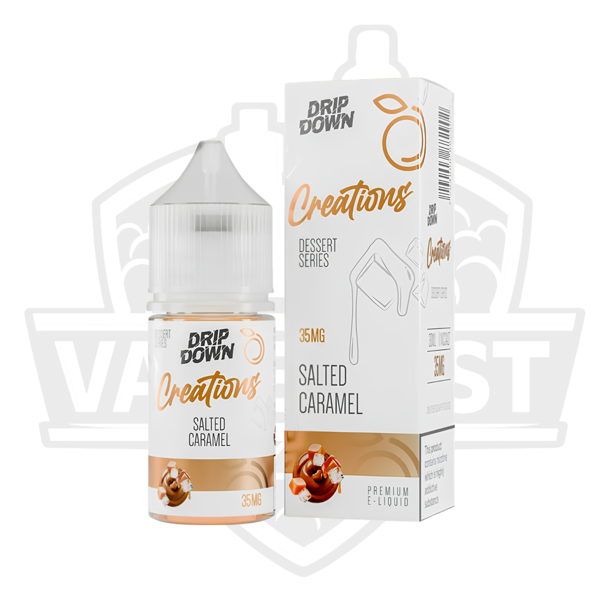 Drip Down Creations Salted Caramel Salt Nic E-Liquid – 30ml