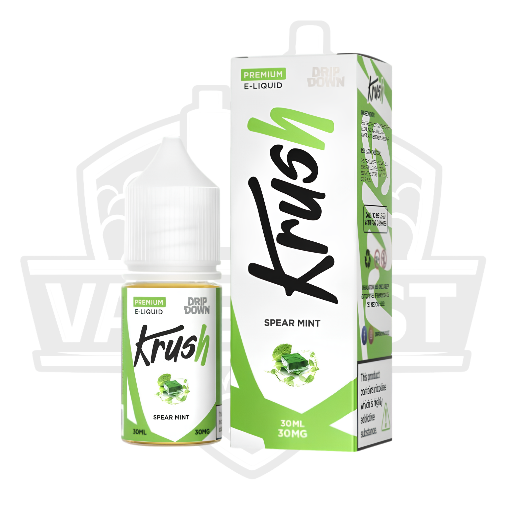 Drip Down Krush Spear Mint Salt Nic E-Liquid – 30ml