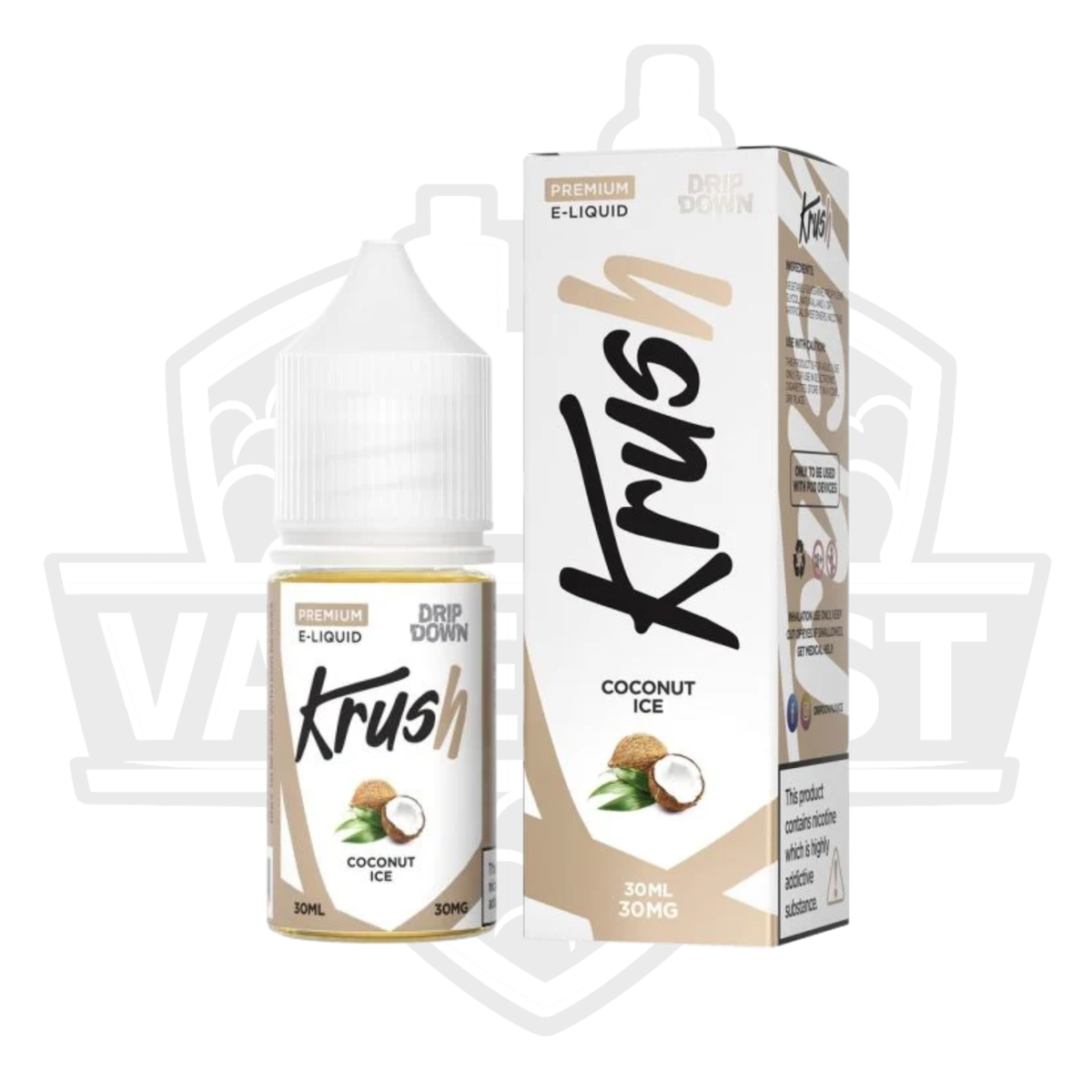 Drip Down Krush Coconut Ice Salt Nic E-Liquid 30ml