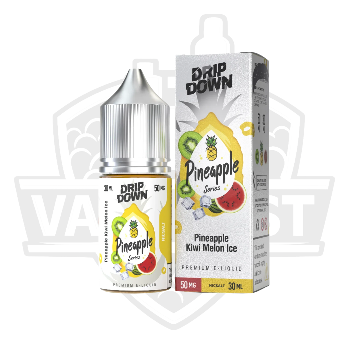 Drip Down Pineapple Series Pineapple Kiwi Melon Ice Salt Nic E-Liquid 30ml
