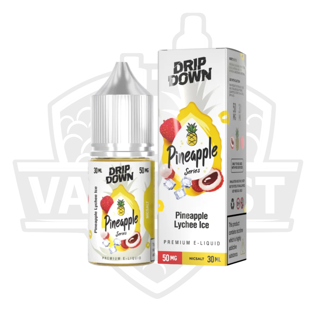 Drip Down Pineapple Series Pineapple Lychee Ice Salt Nic E-Liquid 30ml