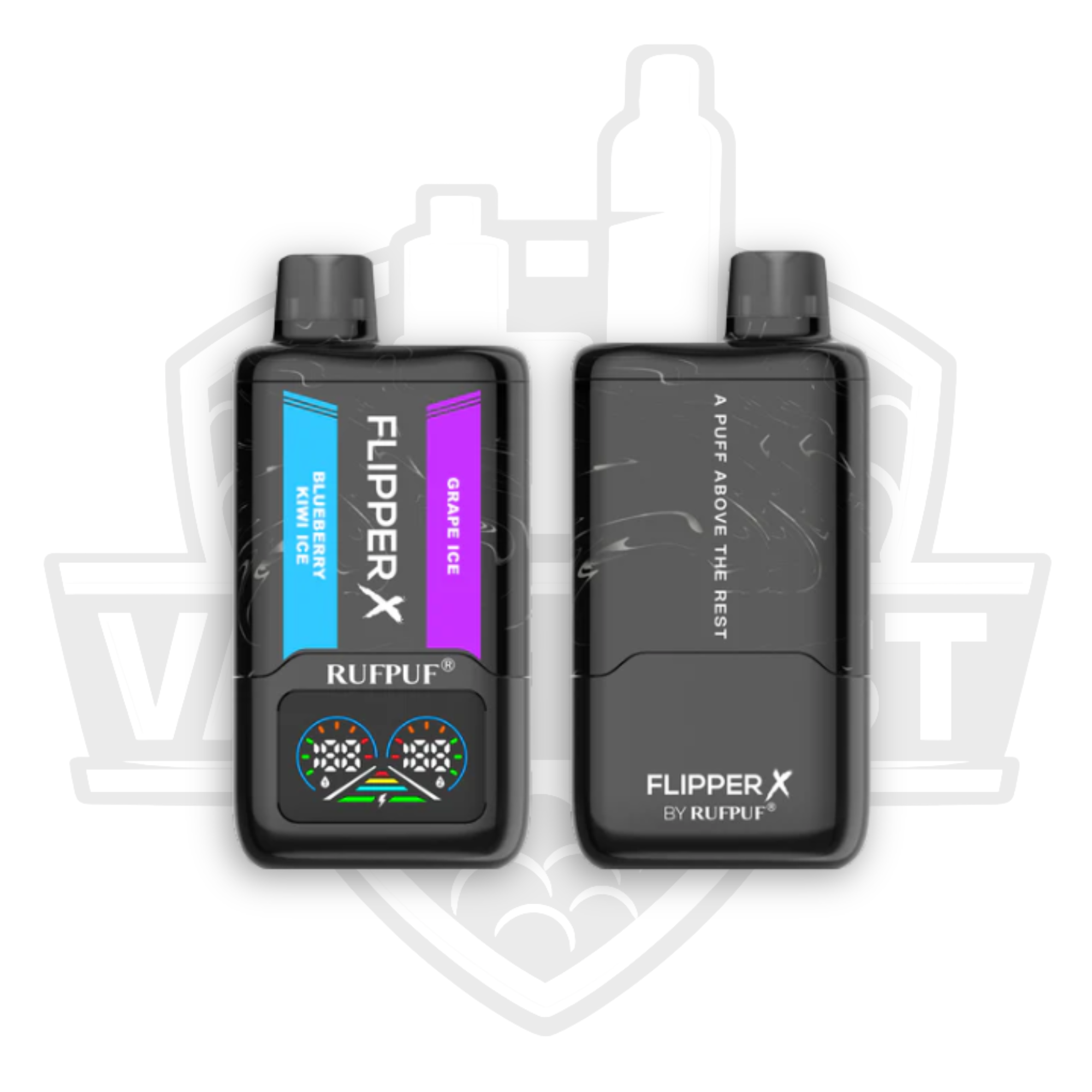 Rufpuf Flipper X Blueberry Kiwi Ice and Grape Ice 20K Puffs 35mg 40ml