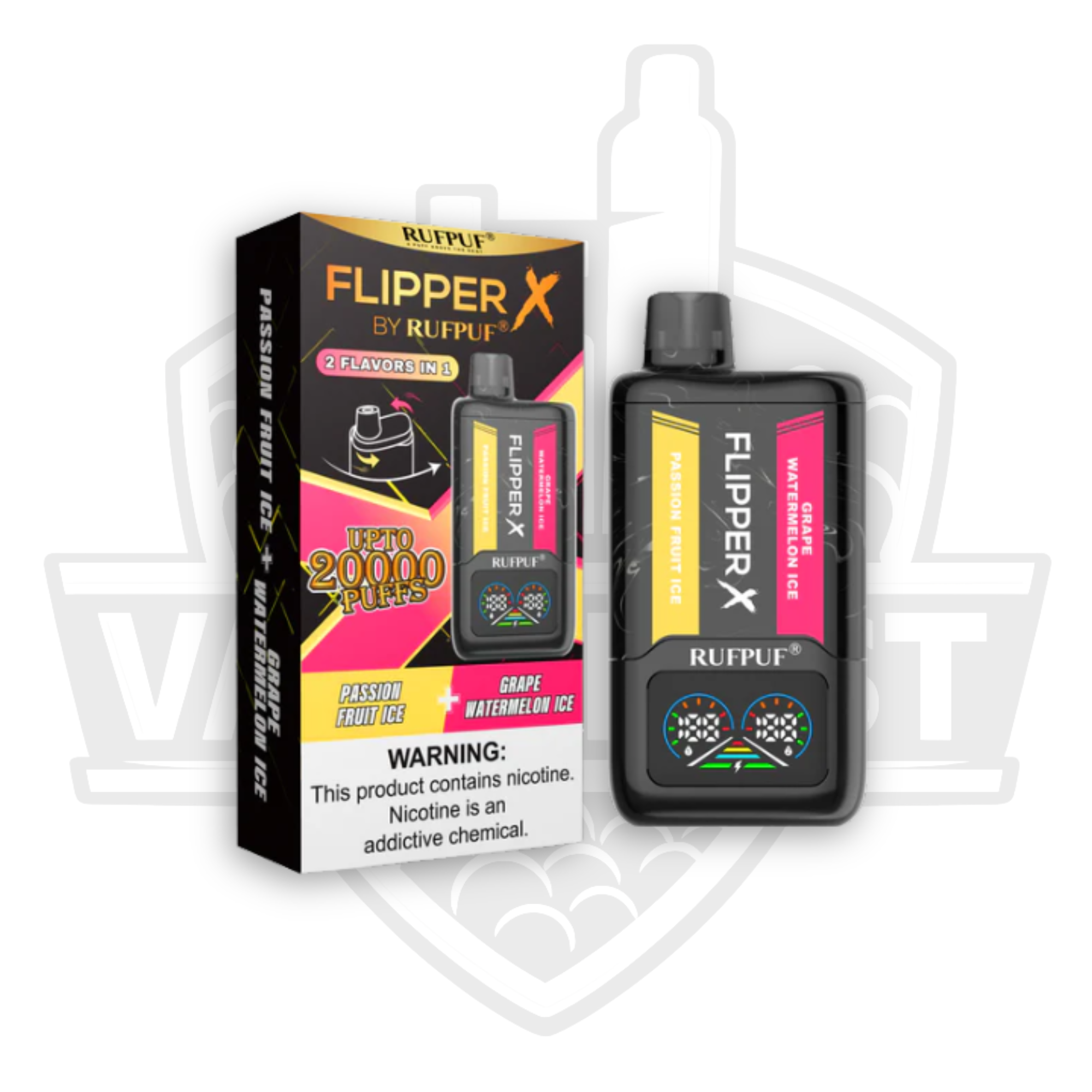 Flipper X Passion Fruit Ice and Grape Watermelon Ice