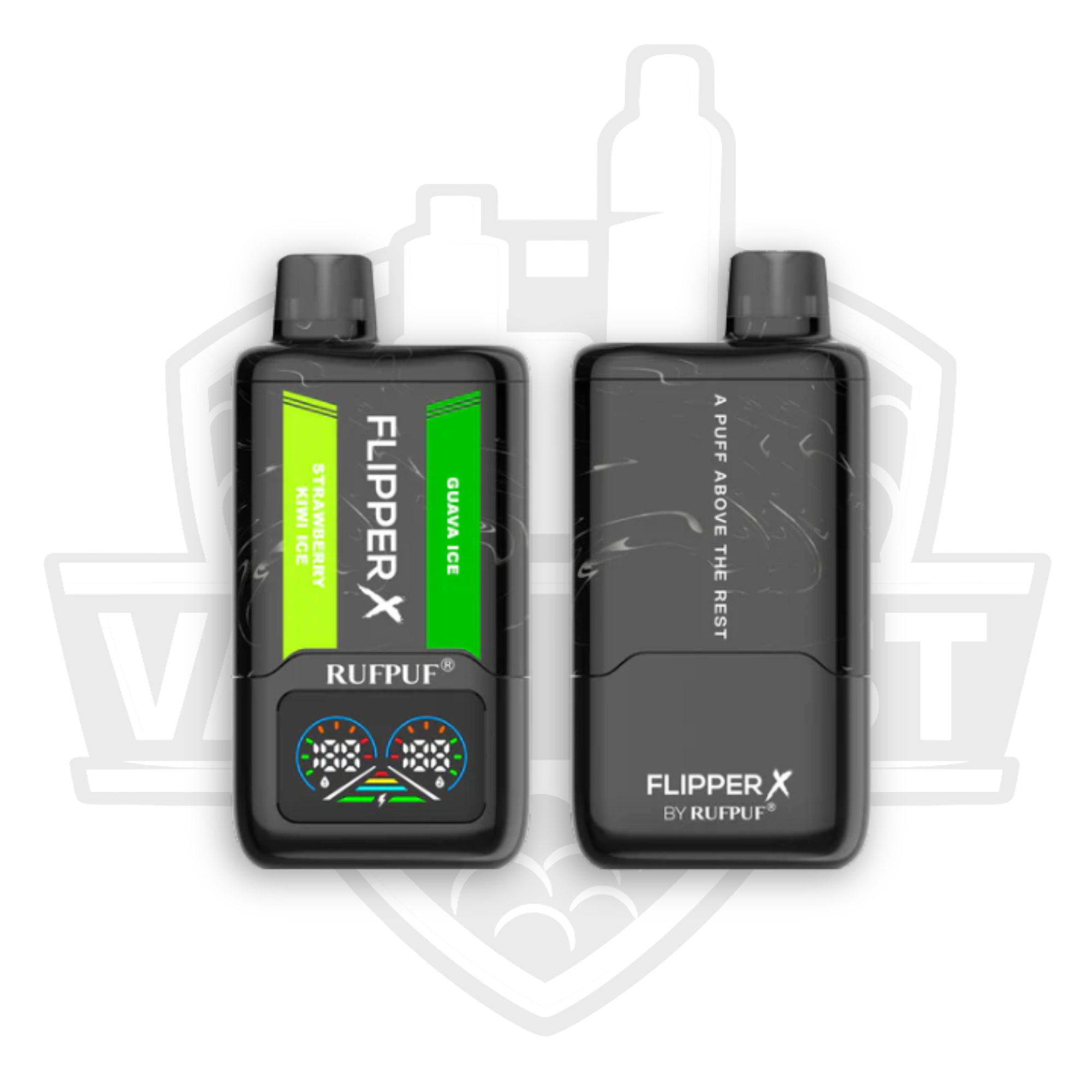Rufpuf Flipper X Strawberry Kiwi Ice and Guava Ice 20K Puffs 35mg 40ml