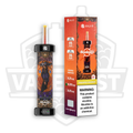 Vape device and packaging with 'Hooklit' branding on a white background
