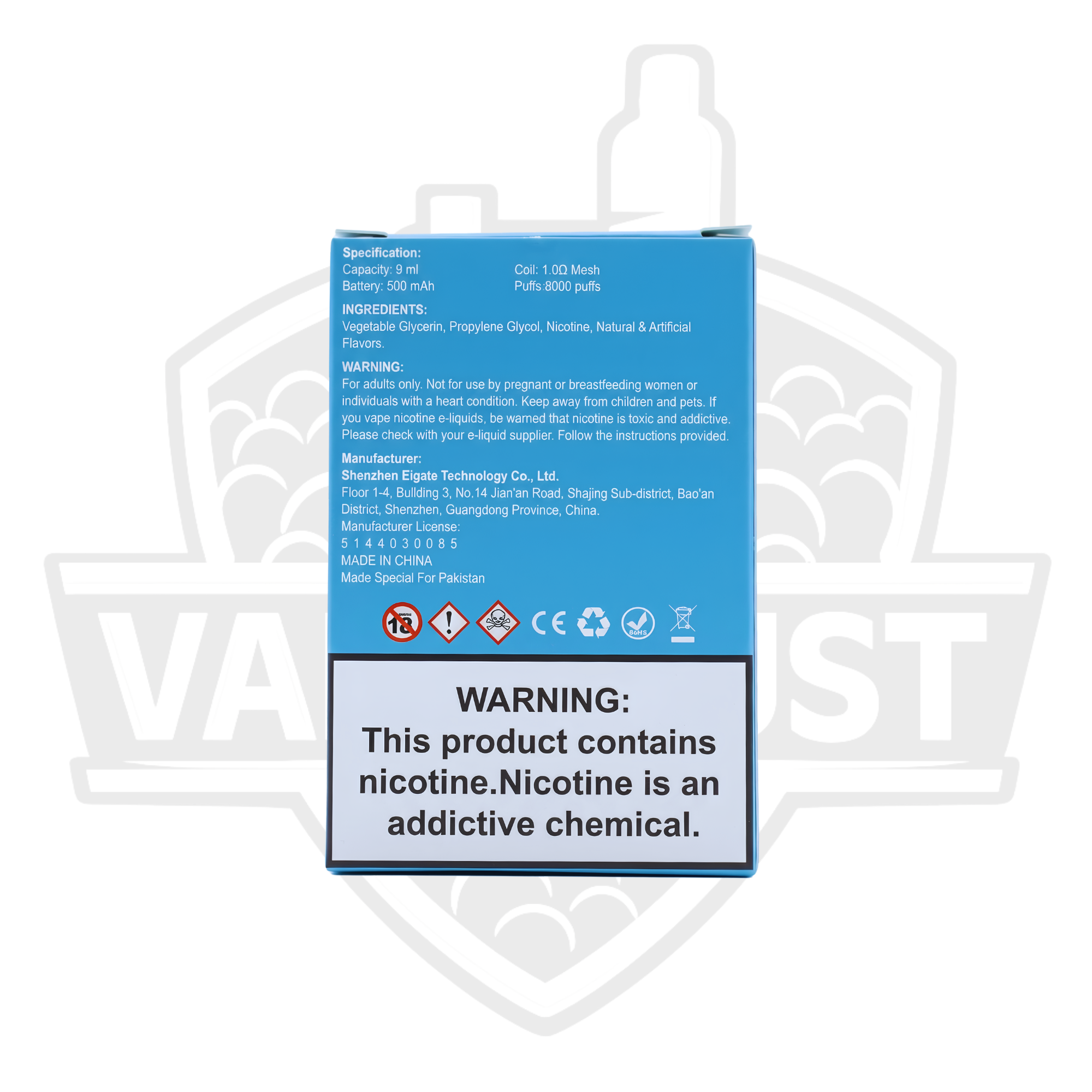 H-One Bar Blueberry Ice Disposable Vape – 8k Puffs