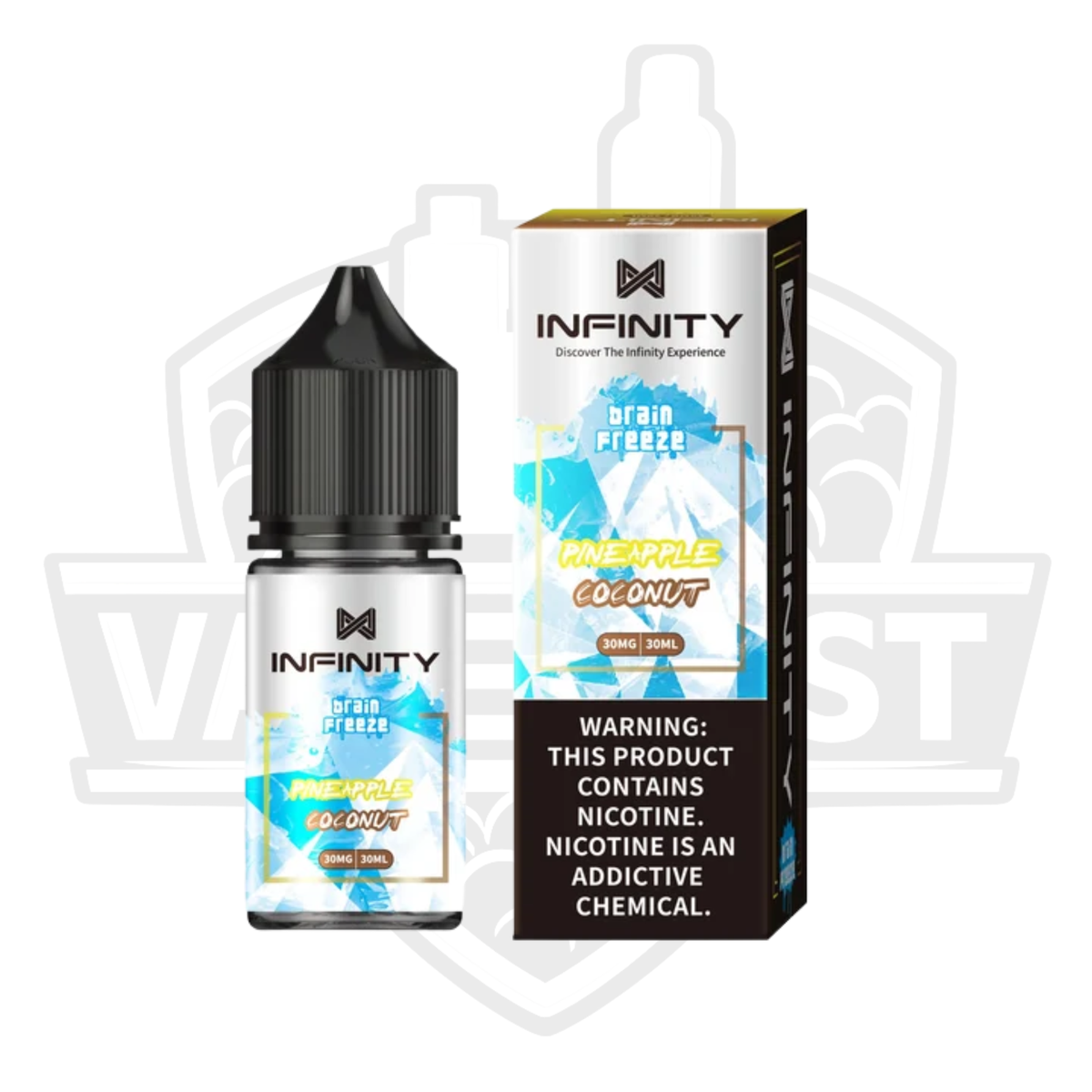 Infinity Brain Freeze Pineapple Coconut Ice Salt Nic E-Liquid 30ml