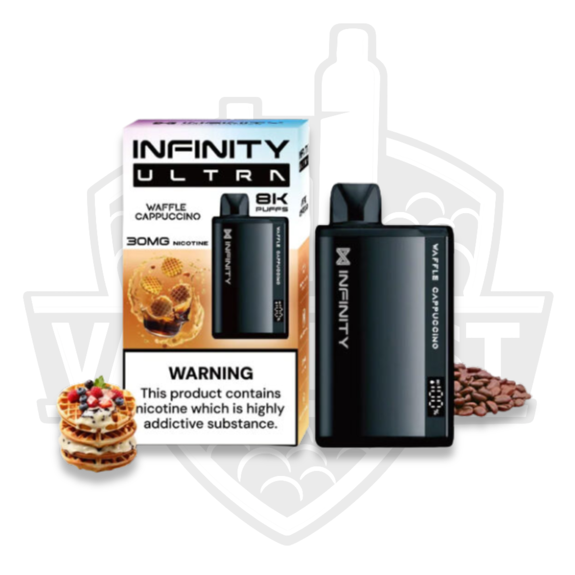 Infinity Ultra 8K Puffs Waffle Cappuccino 30mg