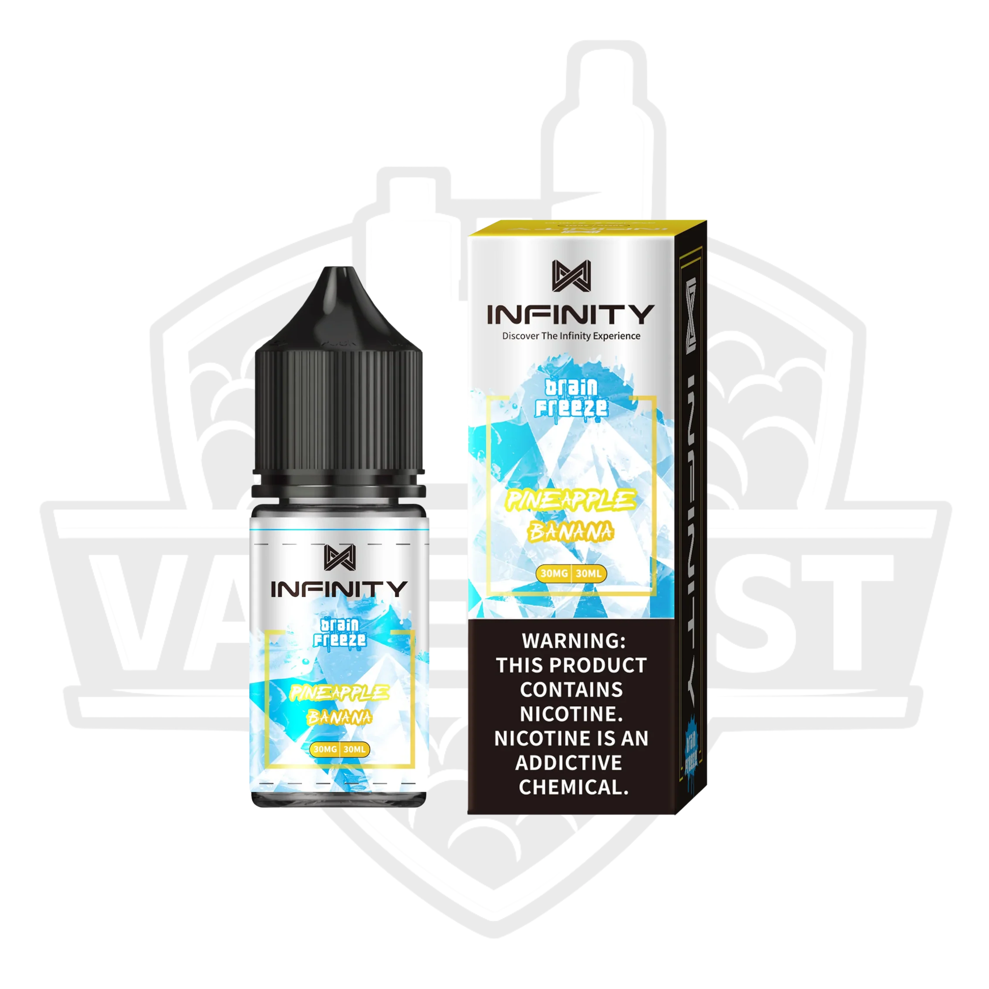 Infinity Brain Freeze Pineapple Banana Salt Nic E-Liquid – 30ml