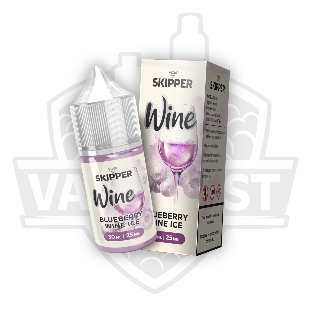 SKIPPER Wine Series Blueberry Wine Ice Salt Nic E-Liquid 30ml