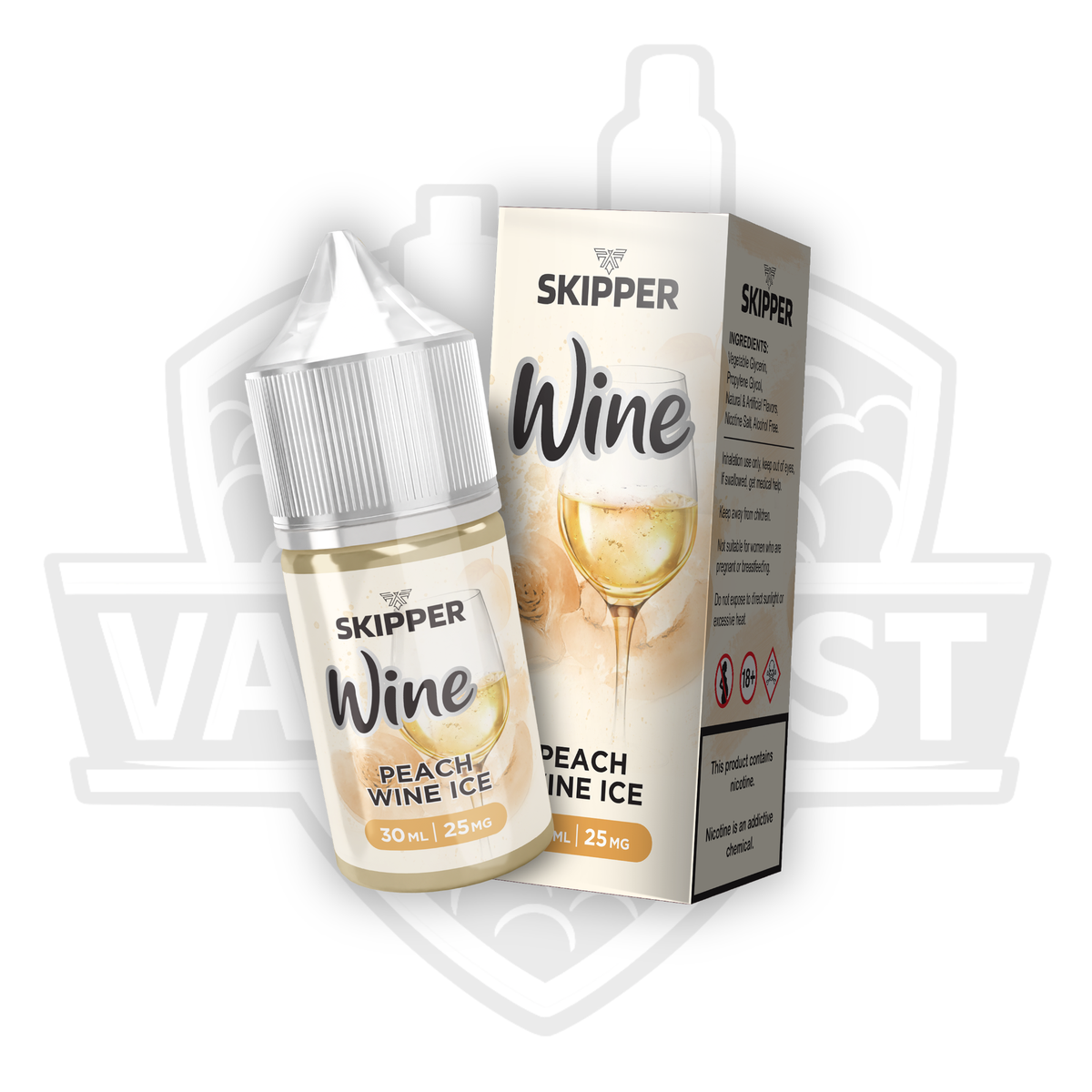 SKIPPER Wine Series Peach Wine Ice Salt Nic E-Liquid 30ml