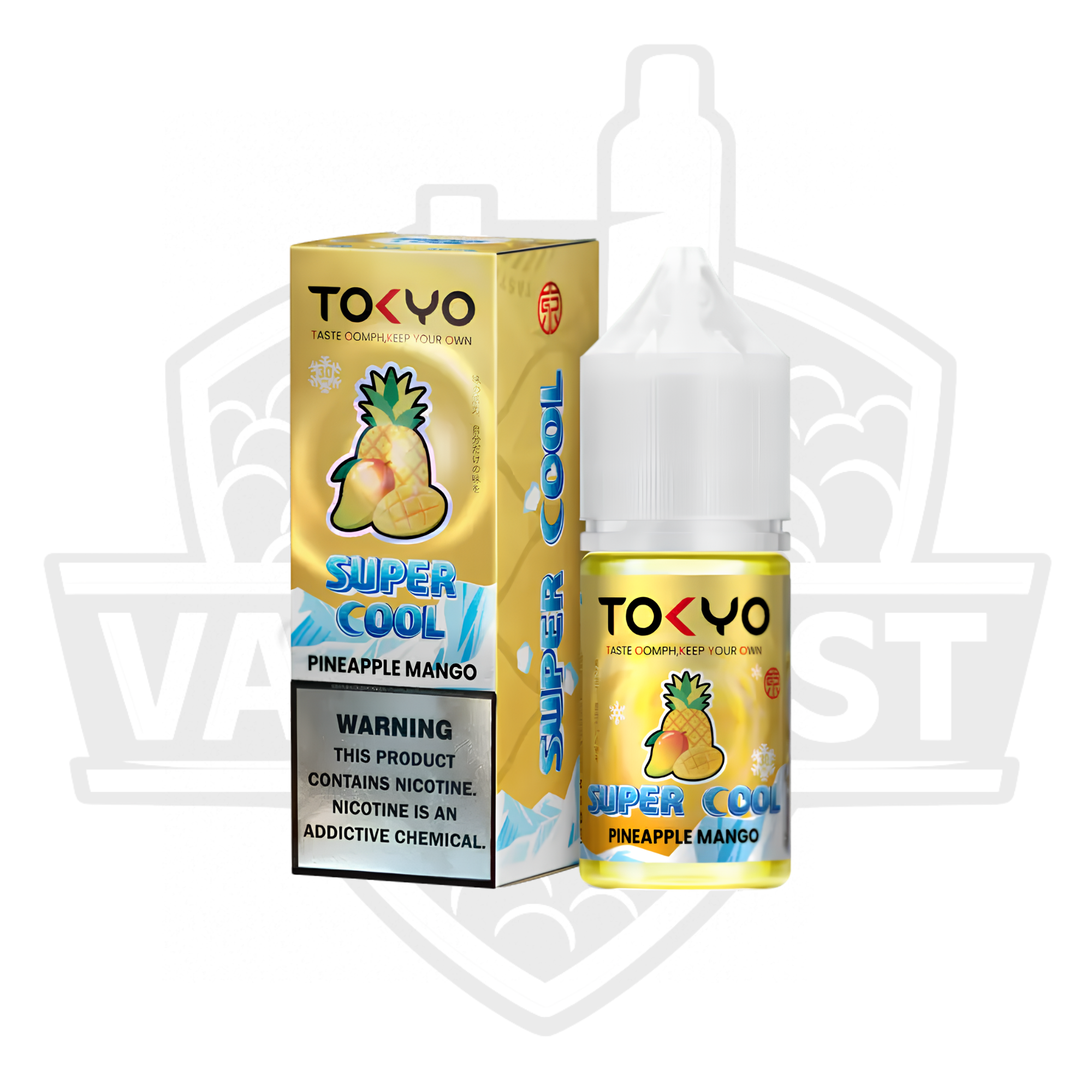 Tokyo Super Cool Pineapple Mango Salt Nic E-Liquid – 30ml