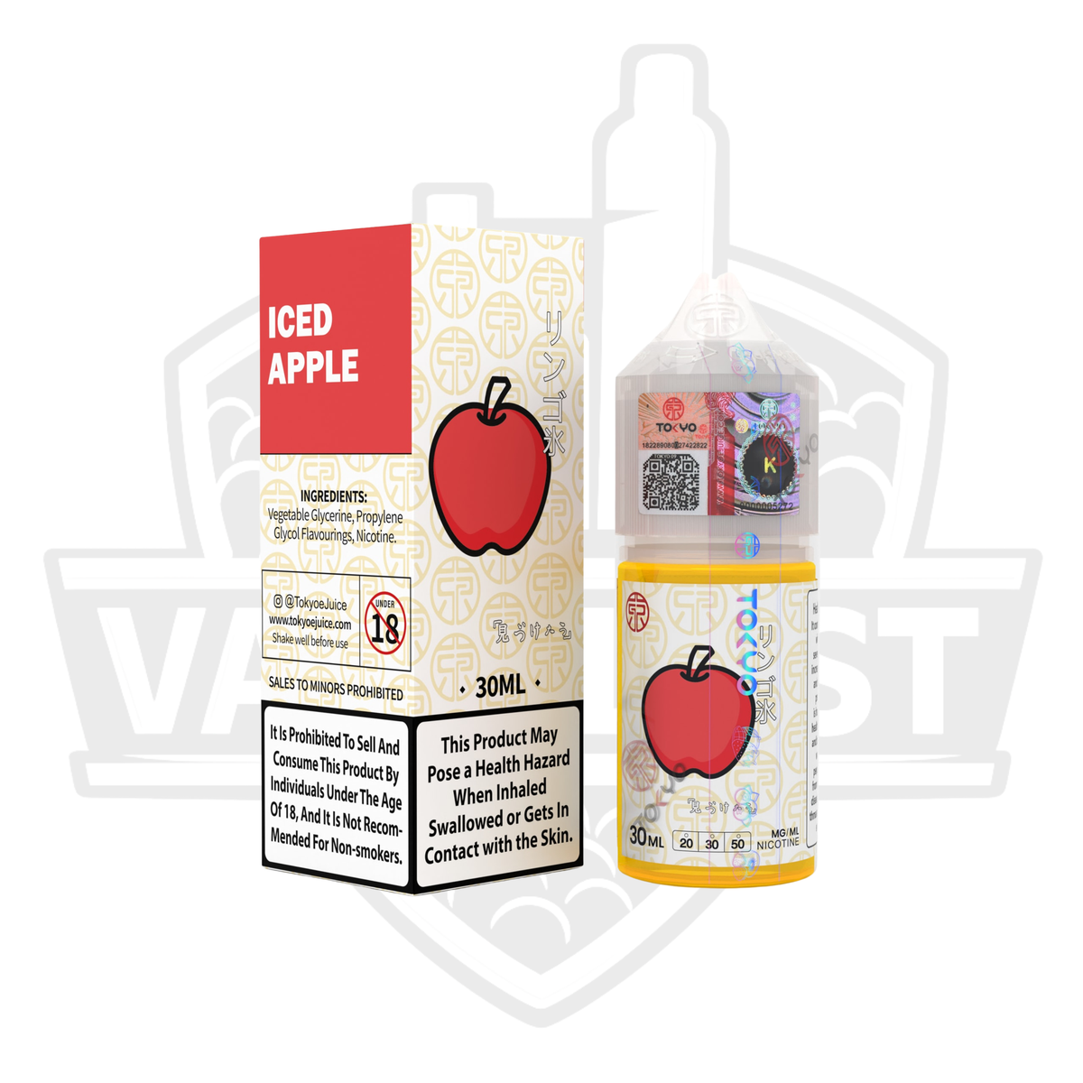 Tokyo Classic Series Iced Apple 30ml Saltnic E-liquid