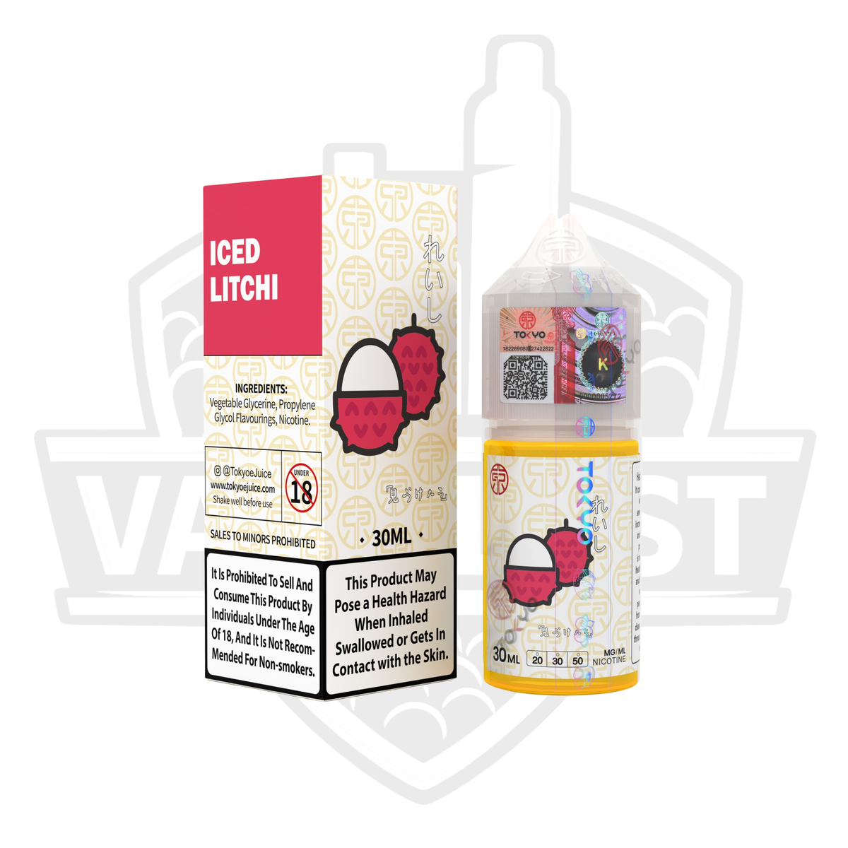 Tokyo Classic Series Iced Litchi 30ml Saltnic E-liquid