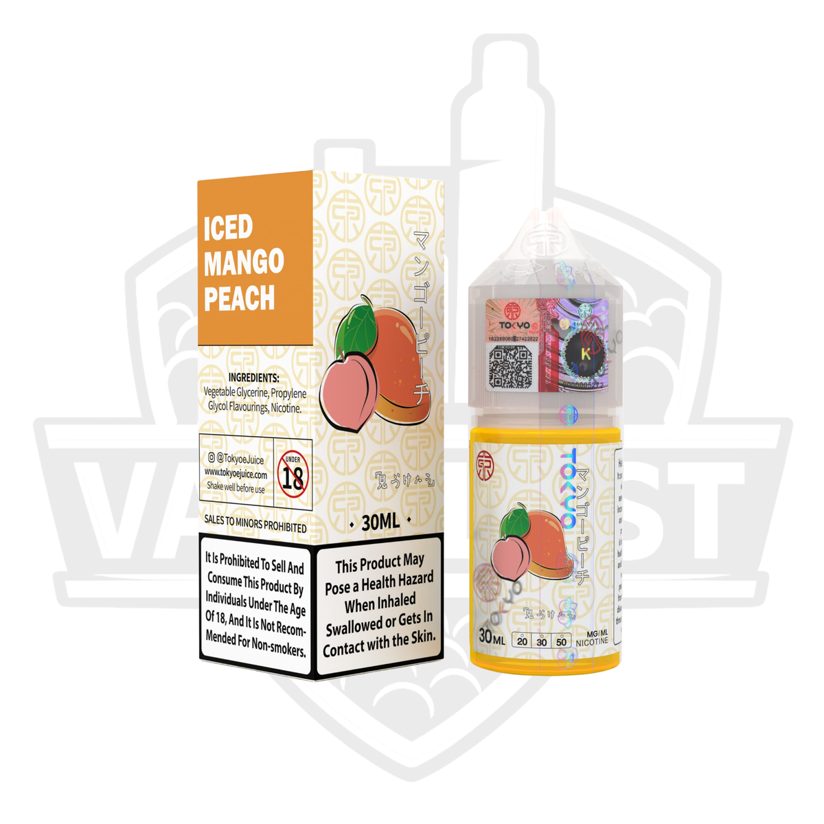 Tokyo Classic Series Iced Mango Peach 30ml Saltnic E-liquid