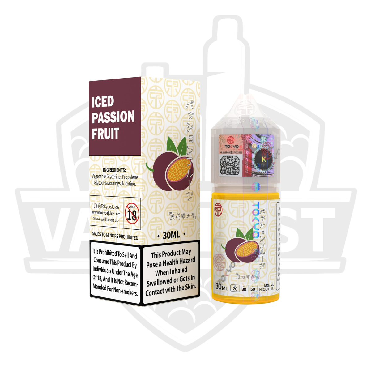 Tokyo Classic Series Iced Passion Fruit 30ml Saltnic E-liquid