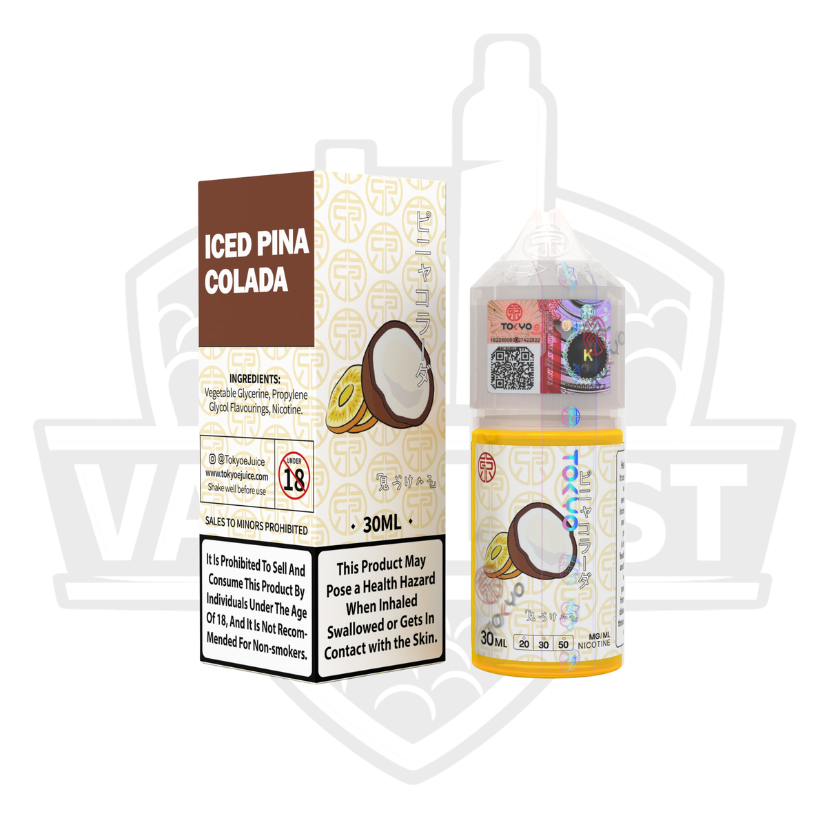 Tokyo Classic Series Iced Pina Colada 30ml Saltnic E-liquid