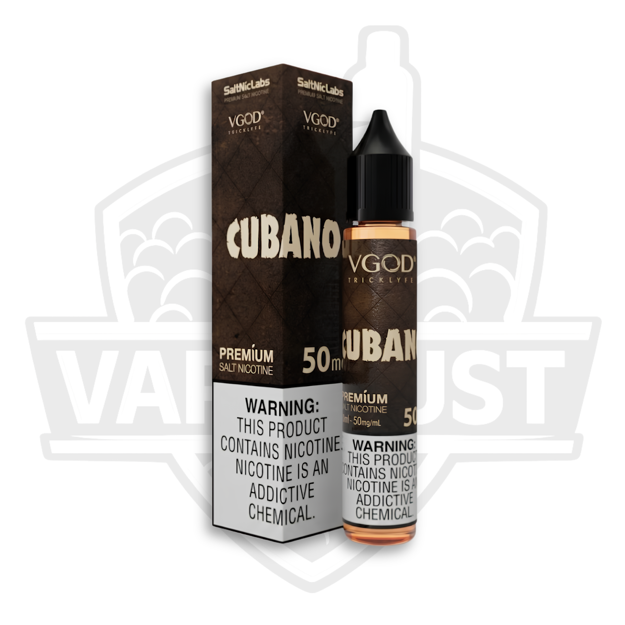VGOD Cubano Brown Premium Salt Nic E-Liquid – 30ml