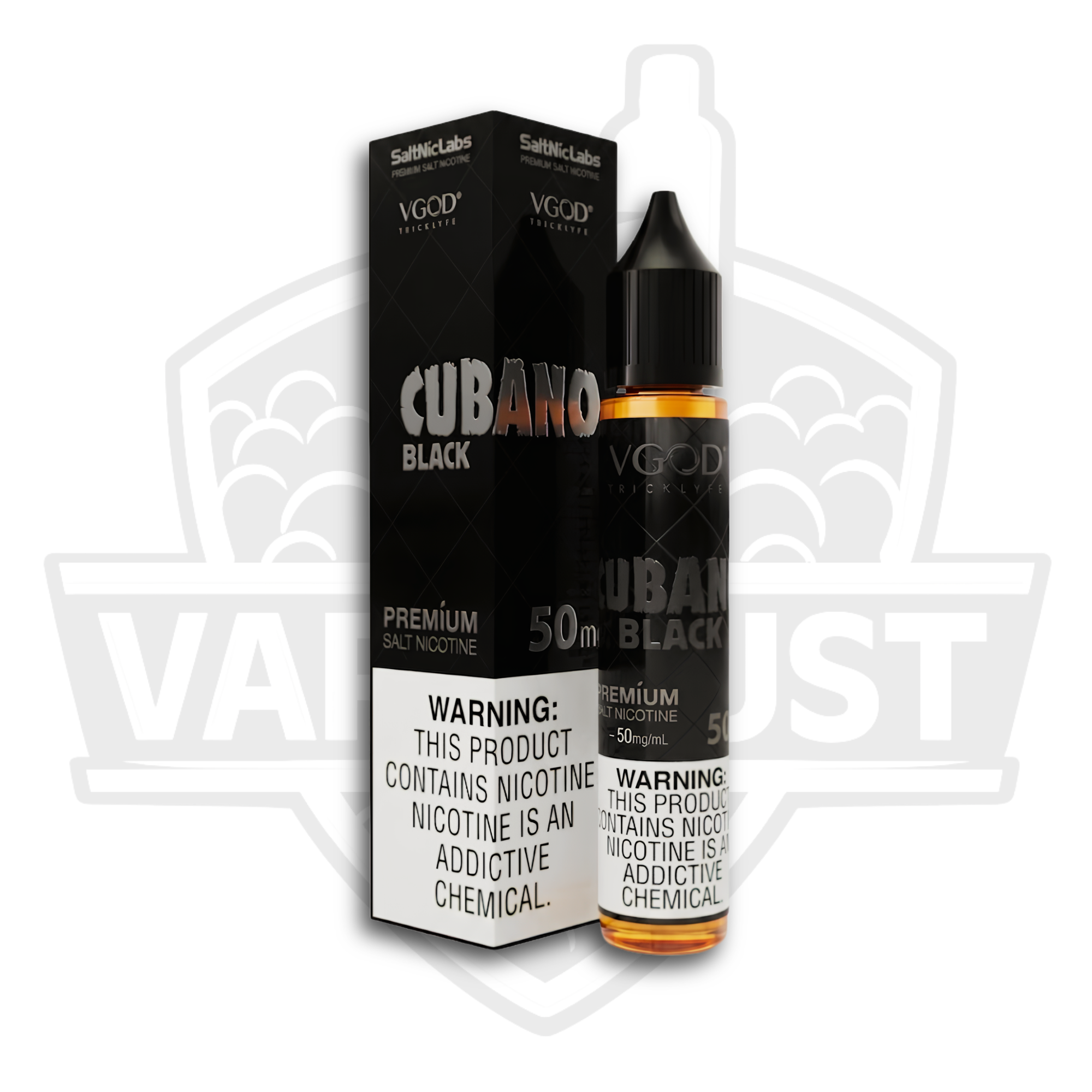 VGOD Cubano Black Premium Salt Nic E-Liquid – 30ml