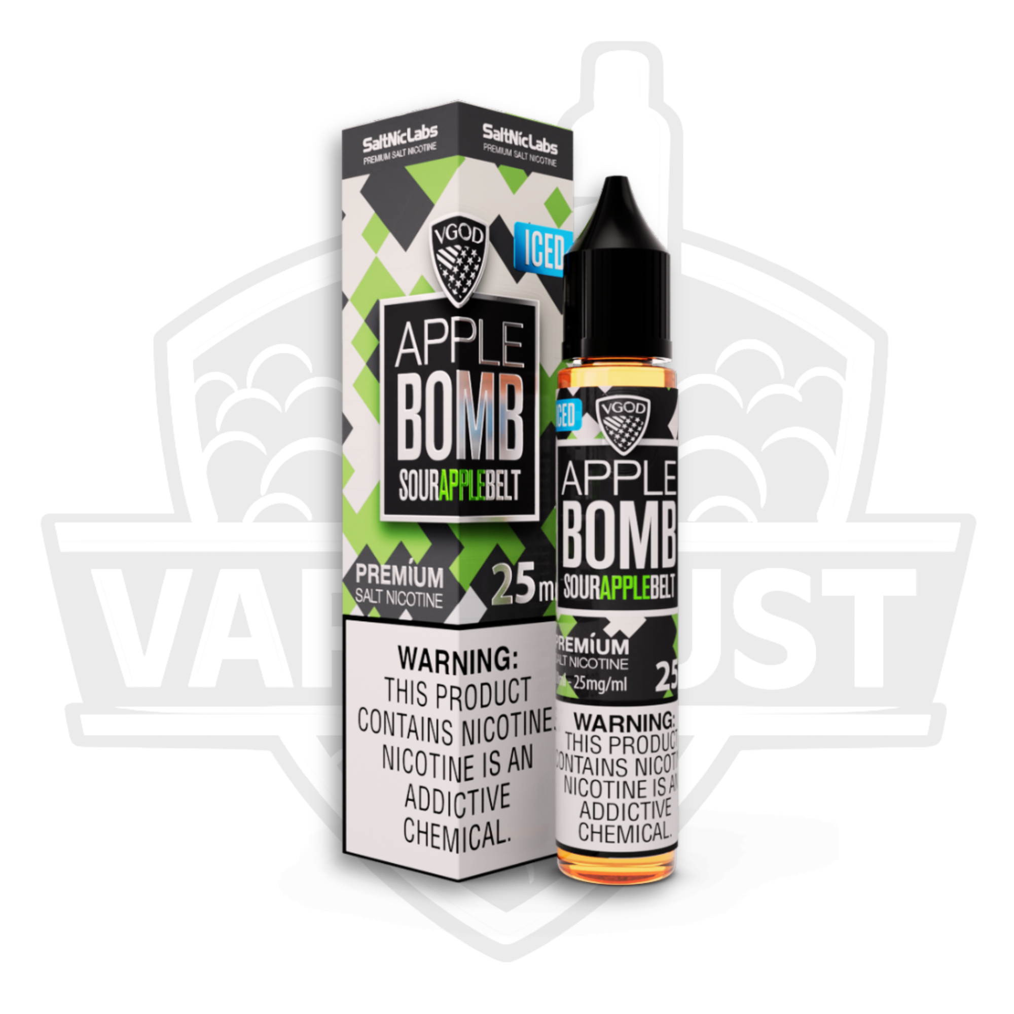 VGOD Iced Apple Bomb Premium Salt Nic E-Liquid – 30ml