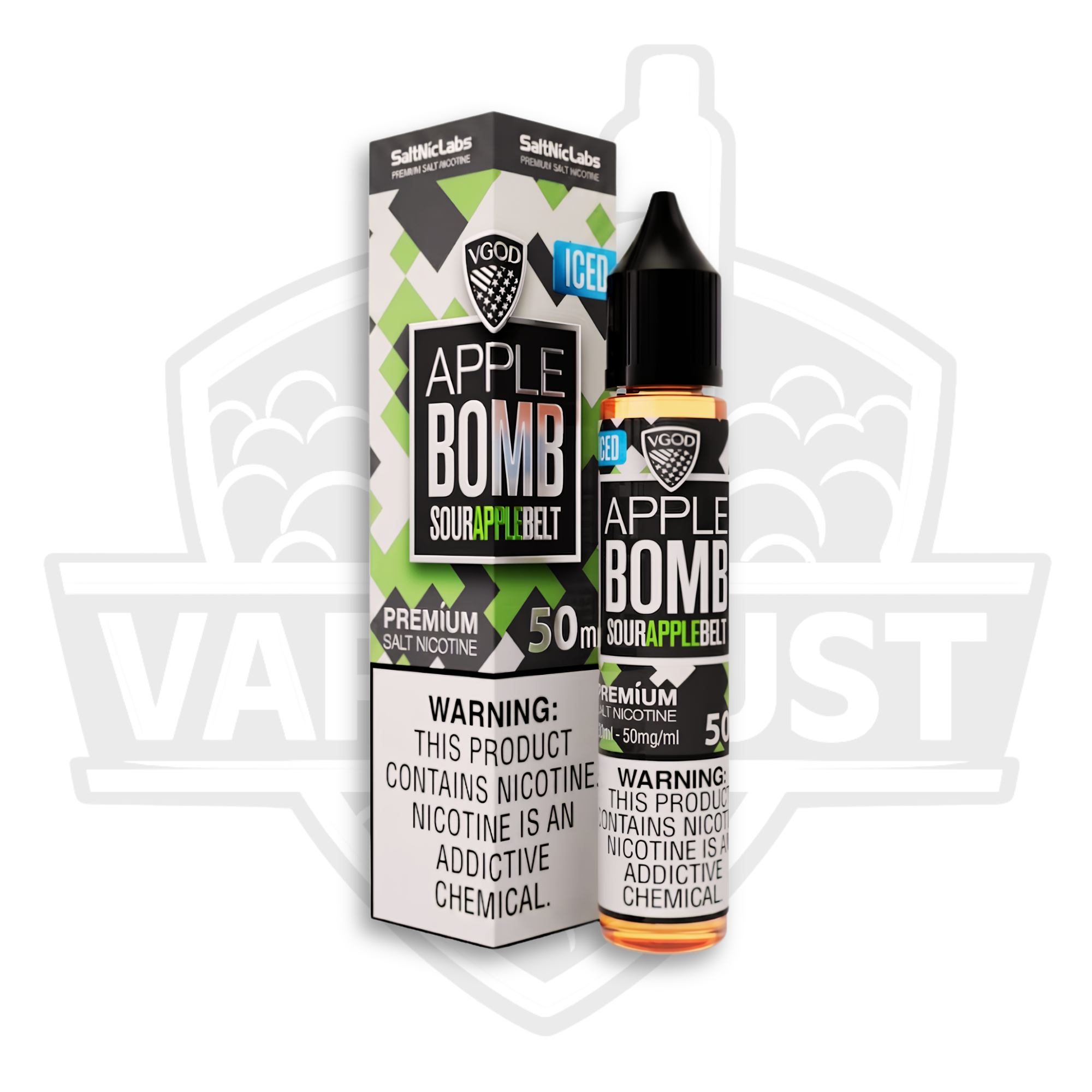VGOD Iced Apple Bomb Premium Salt Nic E-Liquid – 30ml