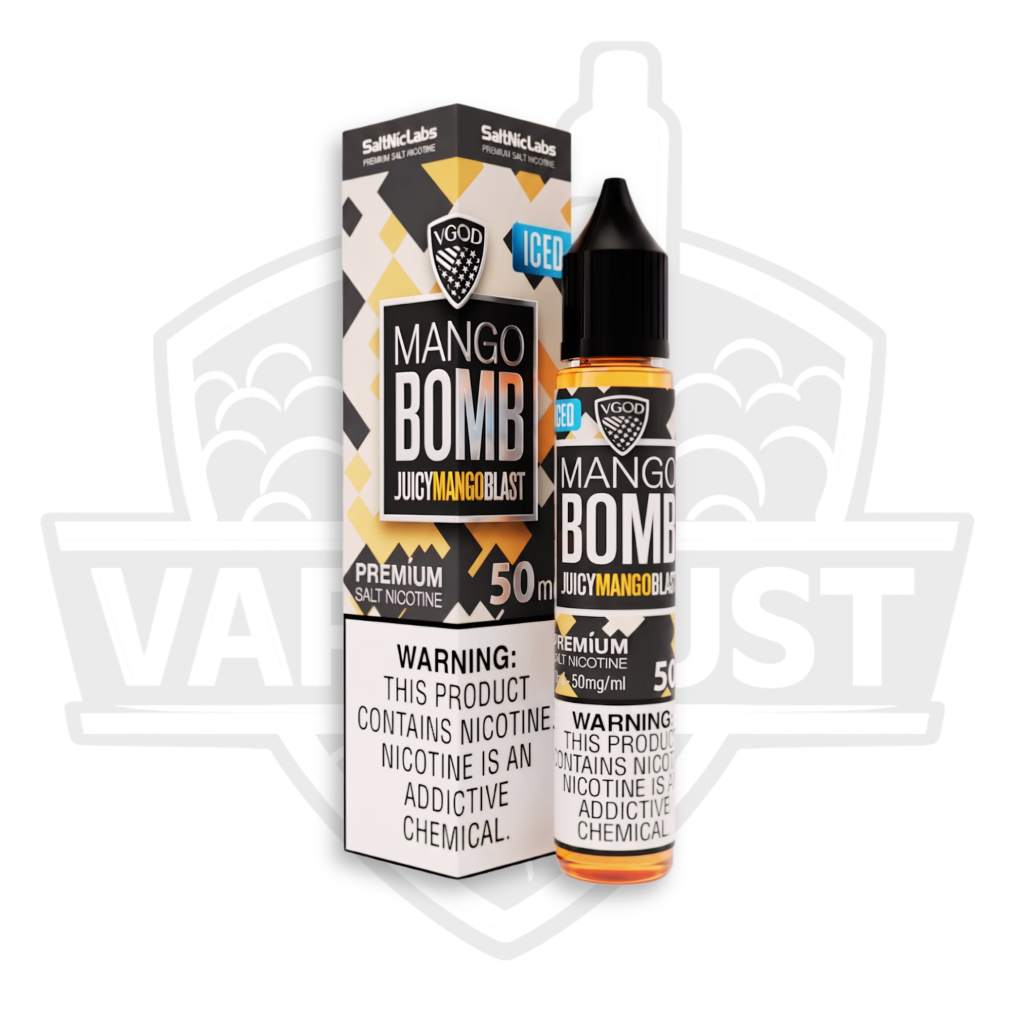VGOD Ice Mango Bomb Premium Salt Nic E-Liquid – 30ml