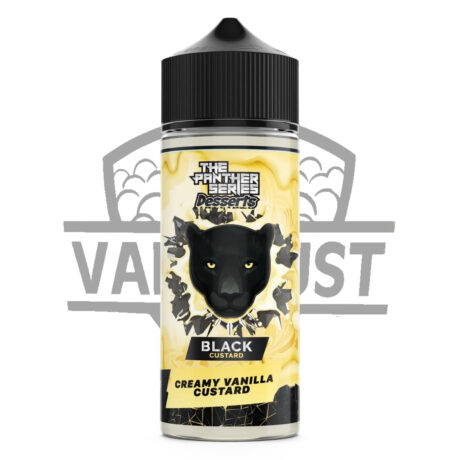 the panther series black custard creamy vanilla custard 3mg 120ml