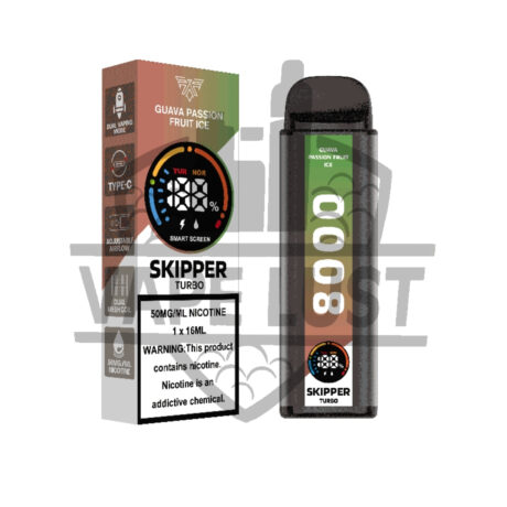 Skipper Turbo Guava Passionfruit Ice 8k Puffs
